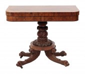 EMPIRE CARD TABLE CIRCA 1840 H
