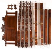 EMPIRE CARVED MAHOGANY TALL PO