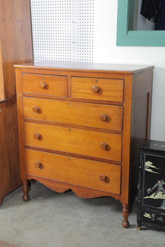 EMPIRE CHEST OF DRAWERS. Cherry