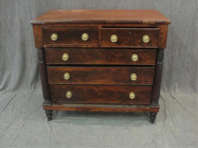 Empire Chest of Drawers with Carved