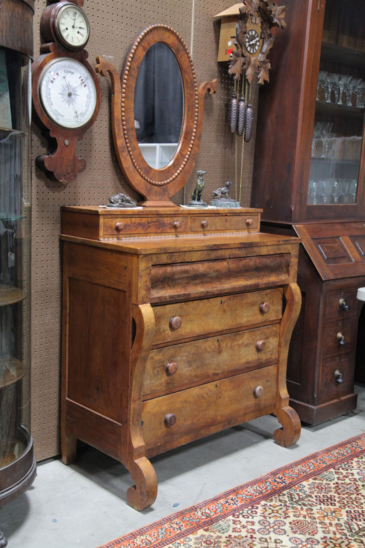 EMPIRE CHEST WITH MIRROR. Walnut