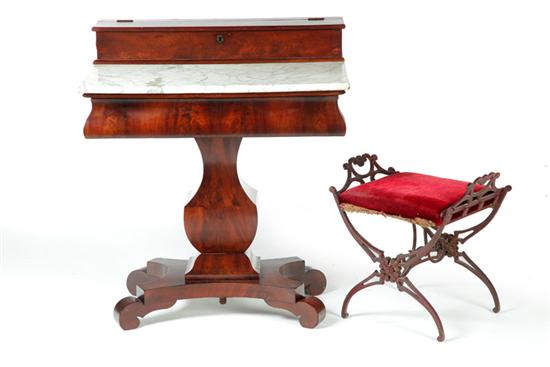 EMPIRE DRESSING TABLE AND STOOL. 