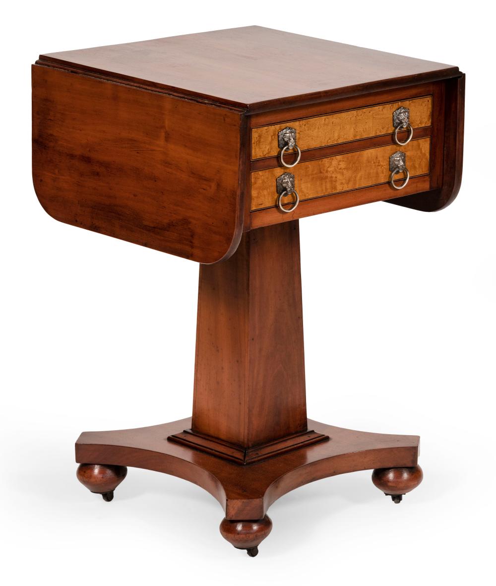 EMPIRE DROP-LEAF STAND CIRCA 1830