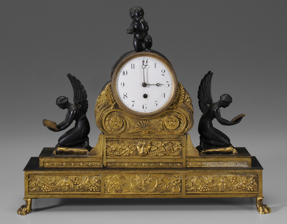Empire Gilt and Patinated Bronze