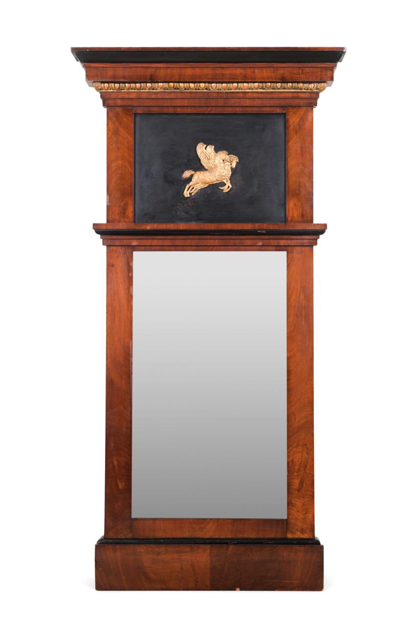 EMPIRE GILT BRONZE & MAHOGANY