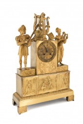 EMPIRE GILT BRONZE MUSICIANS M