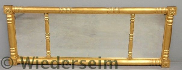 Empire gilt framed three-part