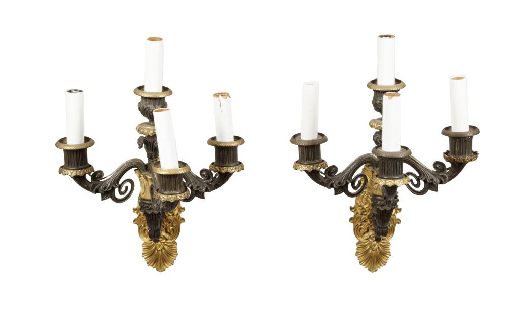 EMPIRE GILT, PATINATED BRONZE