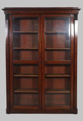 EMPIRE MAHOGANY BIBLIOTHEQUE,