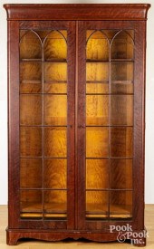 EMPIRE MAHOGANY BOOKCASE, MID-