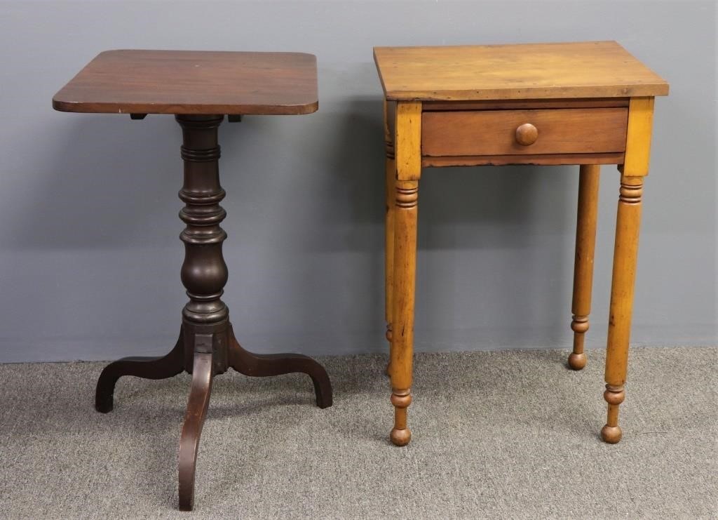 Empire mahogany candlestand