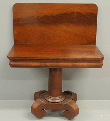 Empire mahogany card table c.1845