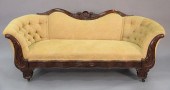 EMPIRE MAHOGANY CARVED SOFA, W