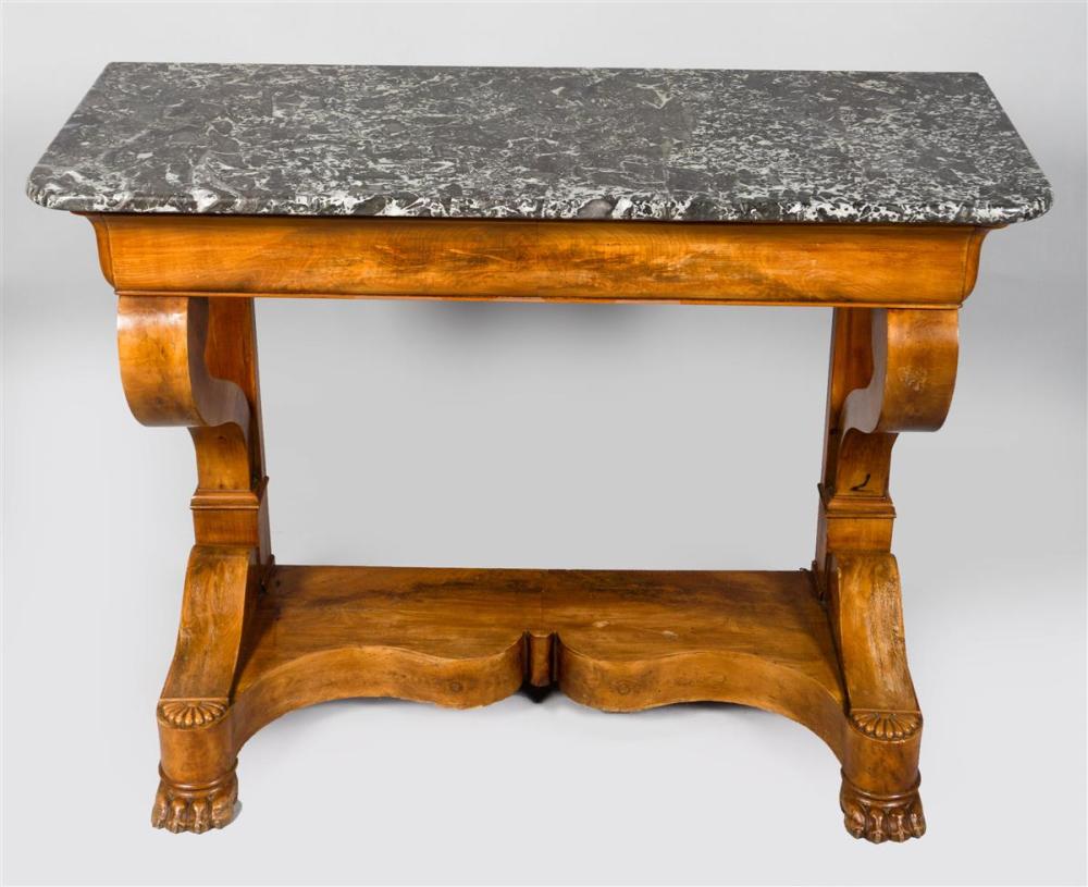 EMPIRE MAHOGANY CONSOLE, EARLY 19TH