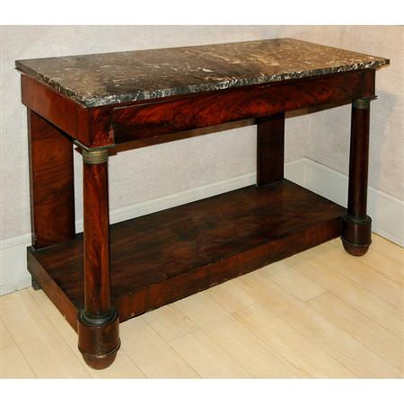Empire Mahogany Console 	 