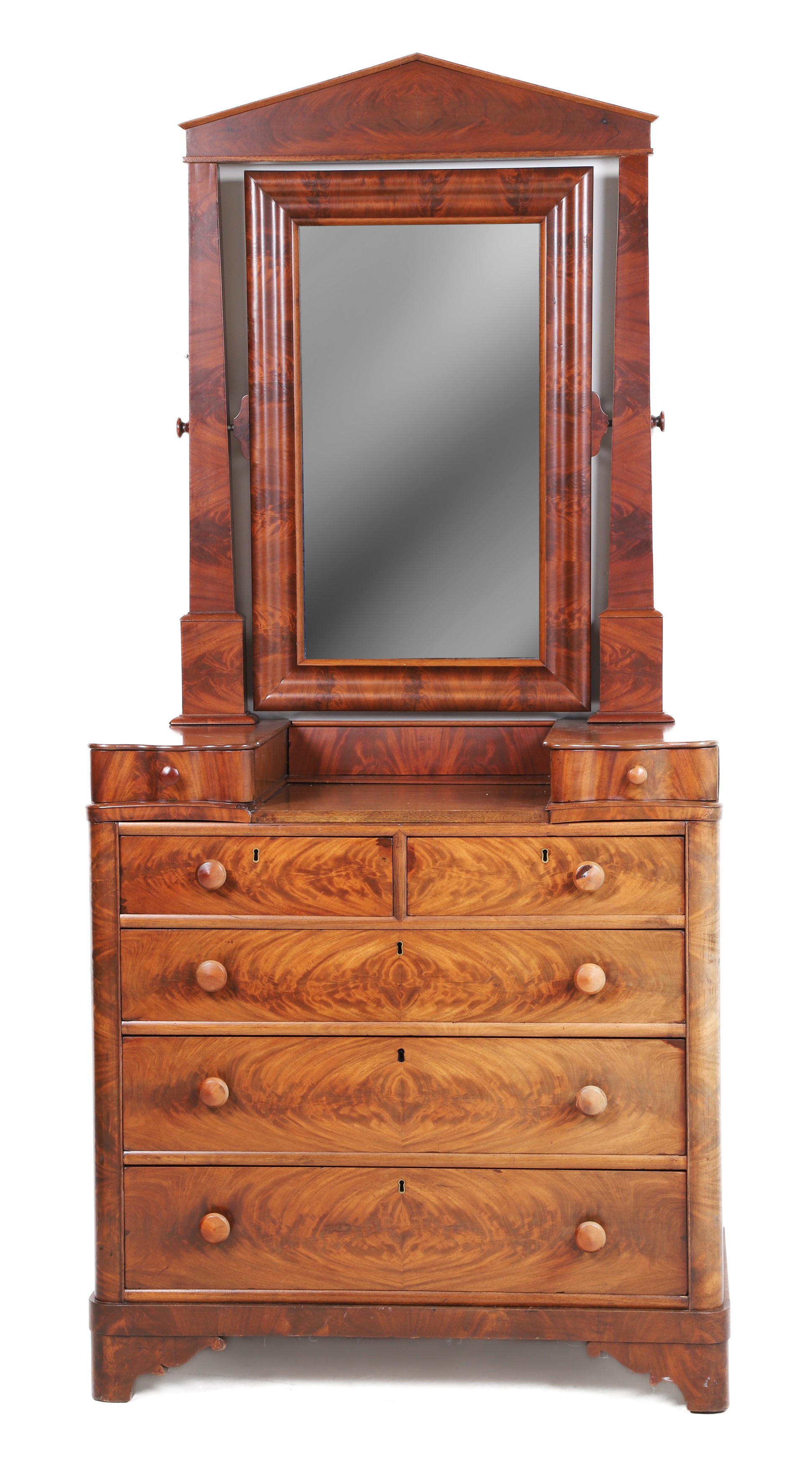 Empire mahogany dresser w/
