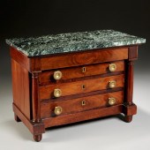 EMPIRE MAHOGANY MARBLE TOP MIN