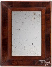 EMPIRE MAHOGANY MIRROR, MID 19