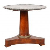 EMPIRE MAHOGANY PEDESTAL CENTE
