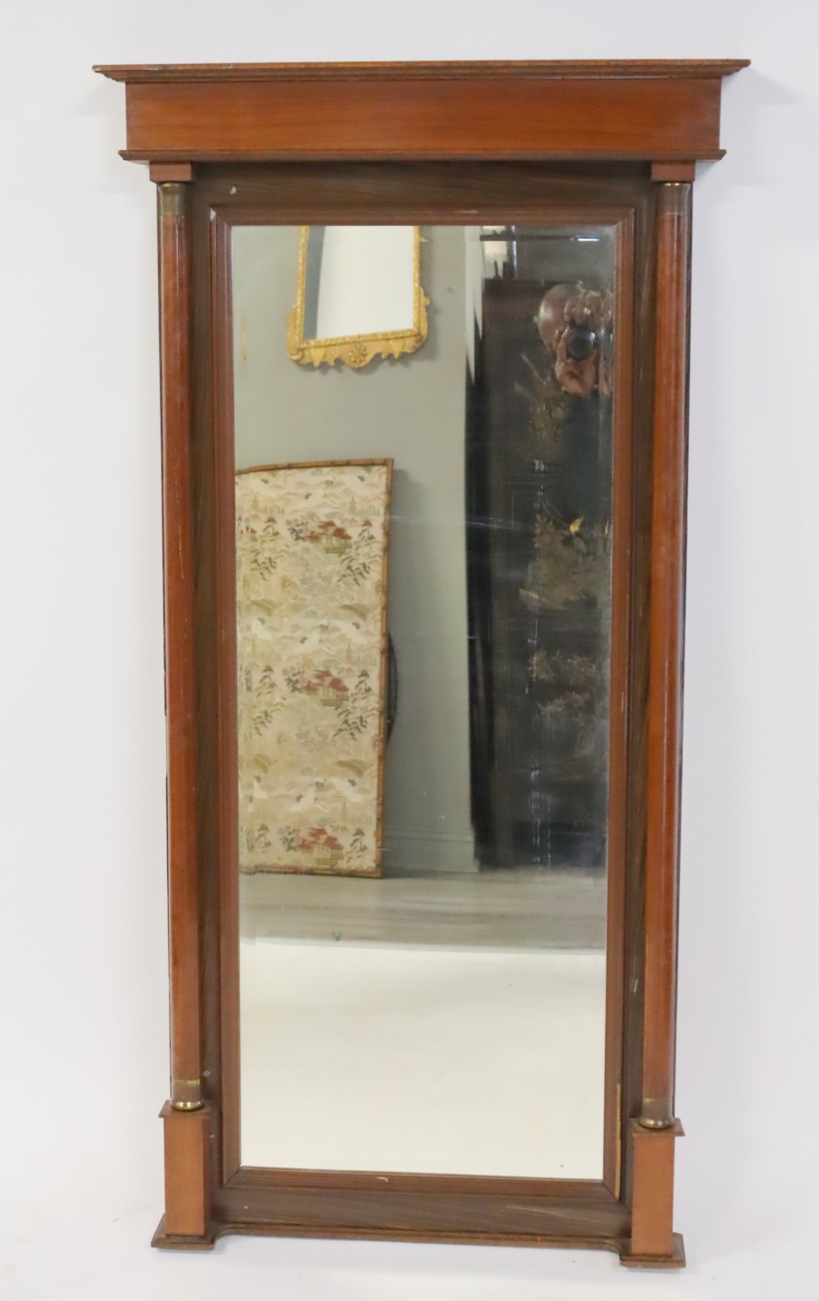EMPIRE MAHOGANY PIER MIRROR WITH