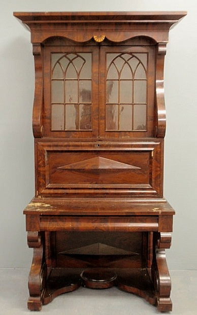 Empire mahogany secretary