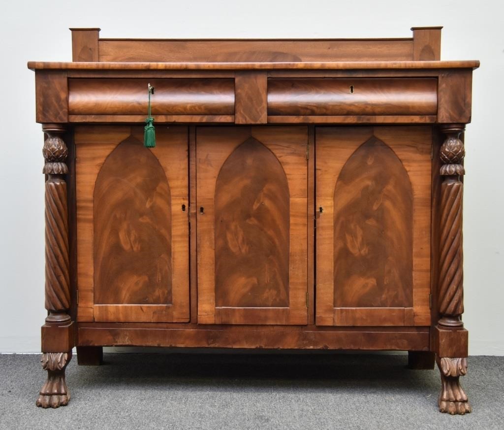 Empire mahogany sideboard, circa