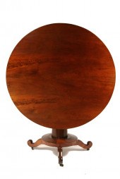 EMPIRE MAHOGANY TILT TOP LUNCH