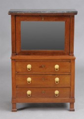 EMPIRE MAHOGANY TWO-PART PETIT