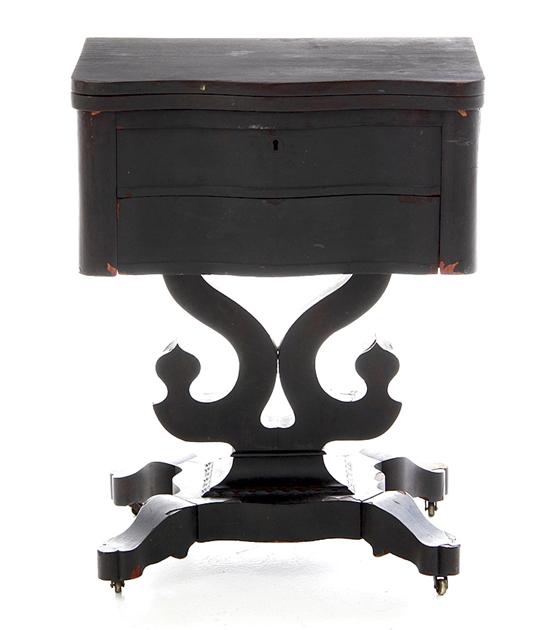 Empire mahogany workstand circa