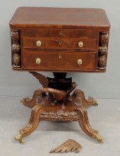 Empire mahogany worktable/desk