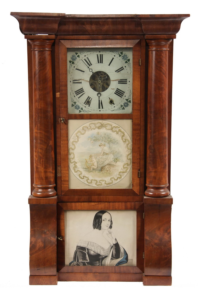 EMPIRE MANTEL CLOCK - Mahogany