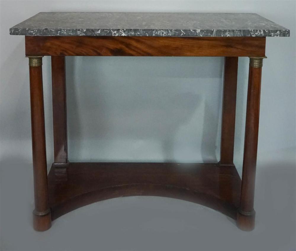 EMPIRE MARBLE TOP MAHOGANY PIER