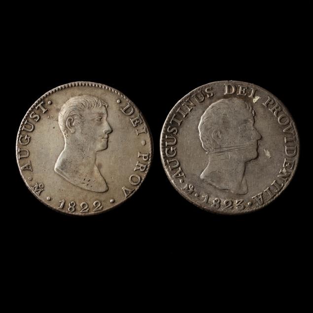 EMPIRE OF ITURBIDE, 1822 AND 1823