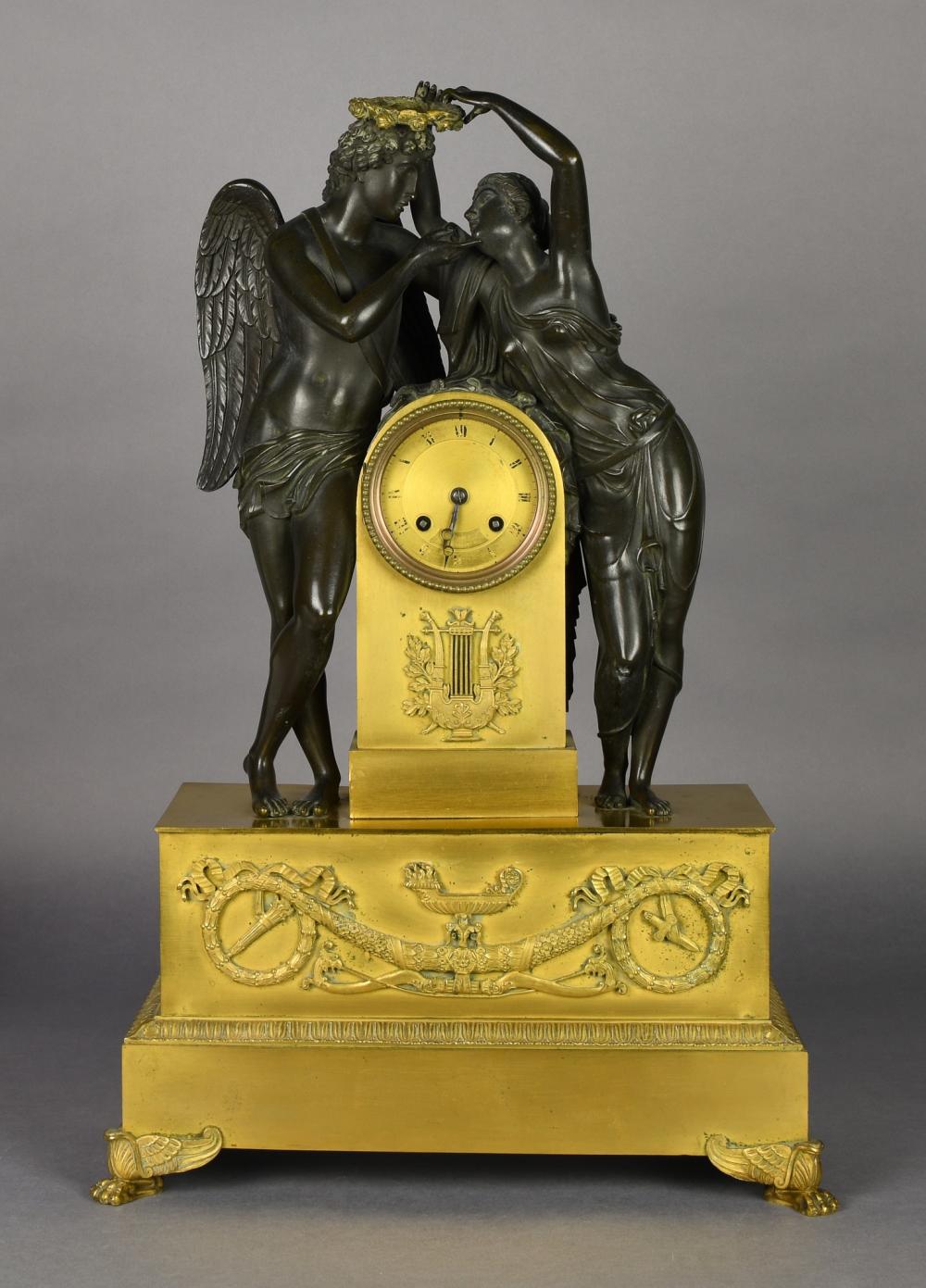 EMPIRE ORMOLU AND PATINATED