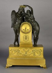 EMPIRE ORMOLU AND PATINATED BR