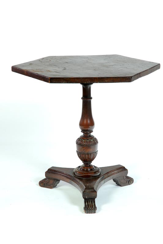 EMPIRE PEDESTAL TABLE.  American 