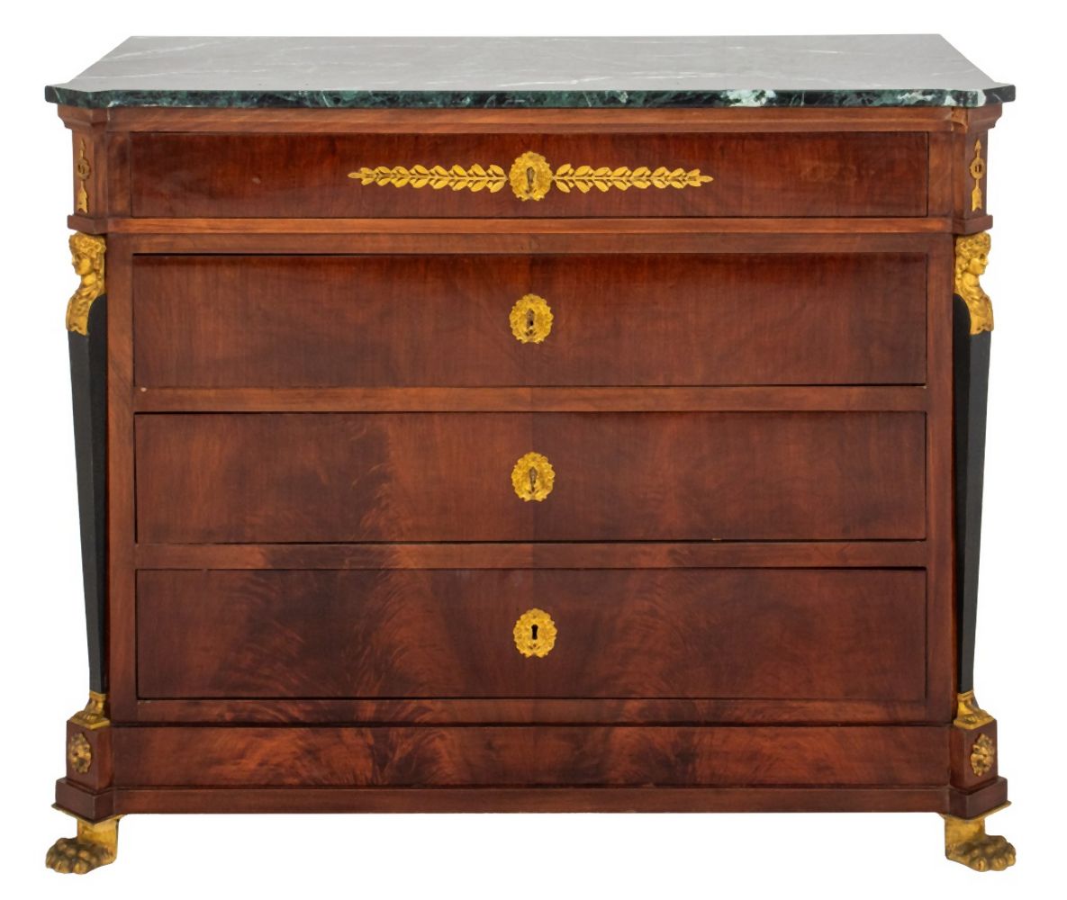 EMPIRE REVIVAL ORMOLU MOUNTED