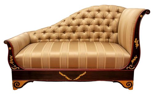 EMPIRE REVIVAL SMALL CHAISE OR