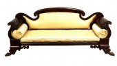 EMPIRE SOFA, C. 1840, MAHOGANY
