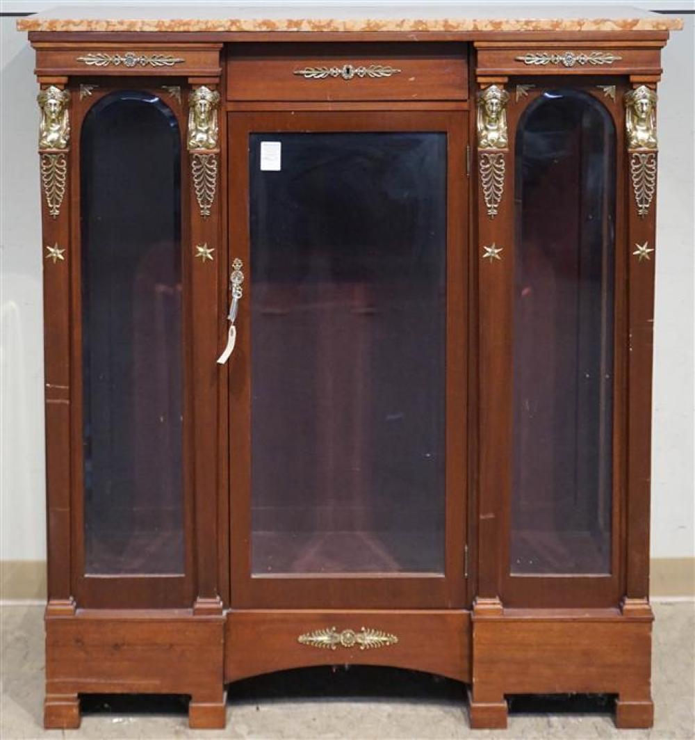 EMPIRE STYLE BRASS MOUNTED MAHOGANY
