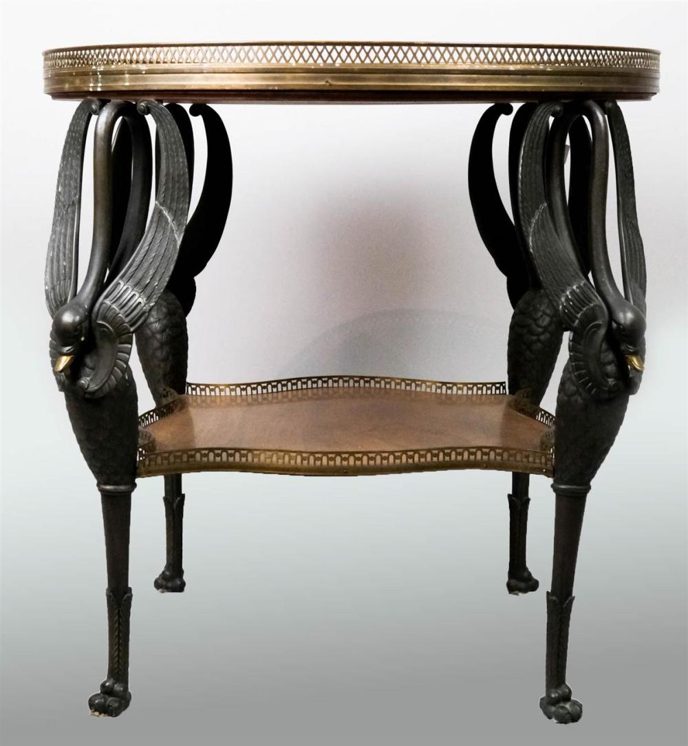 EMPIRE STYLE BRONZE AND MAHOGANY