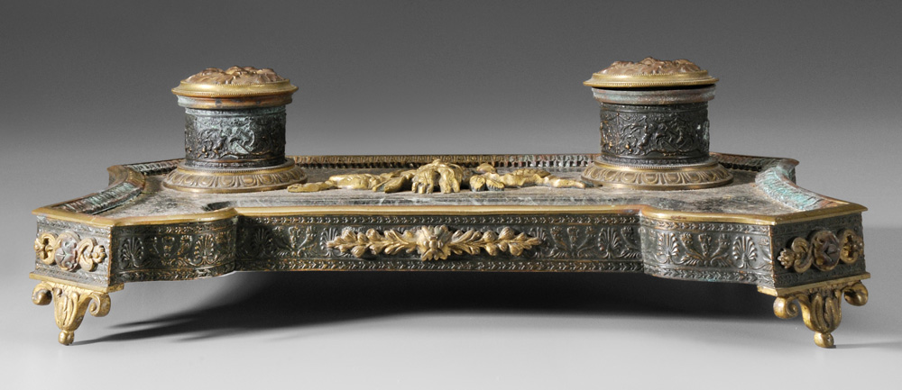 Empire Style Bronze and Marble