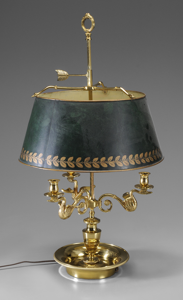 Empire Style Bronze Bouillotte Lamp
