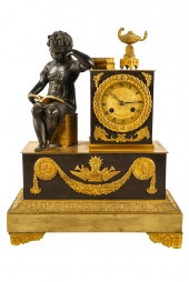 EMPIRE STYLE BRONZE FIGURAL MA