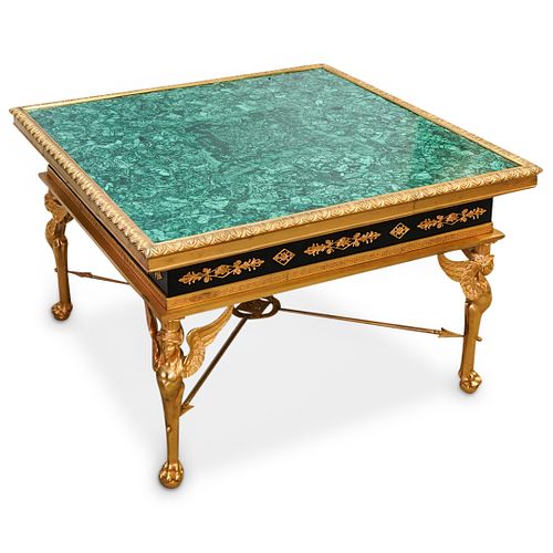 EMPIRE STYLE BRONZE & MALACHITE