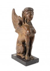 EMPIRE STYLE BRONZE SPHINX FIG