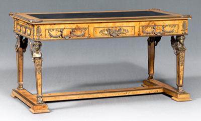 Empire style burlwood bureau