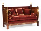 EMPIRE-STYLE CARVED GILT LIT D