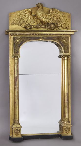 Empire style carved gilt wood