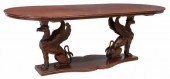 EMPIRE STYLE CARVED MAHOGANY W